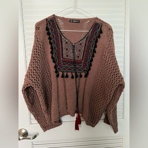 SheIn Brown Oversized Sweater